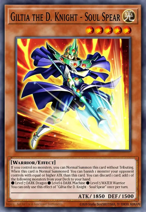 Giltia the D. Knight - Soul Spear trading card