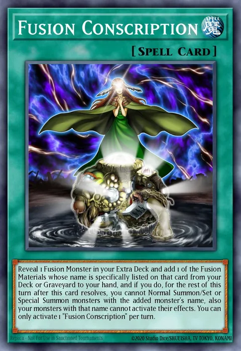 Fusion Conscription trading card