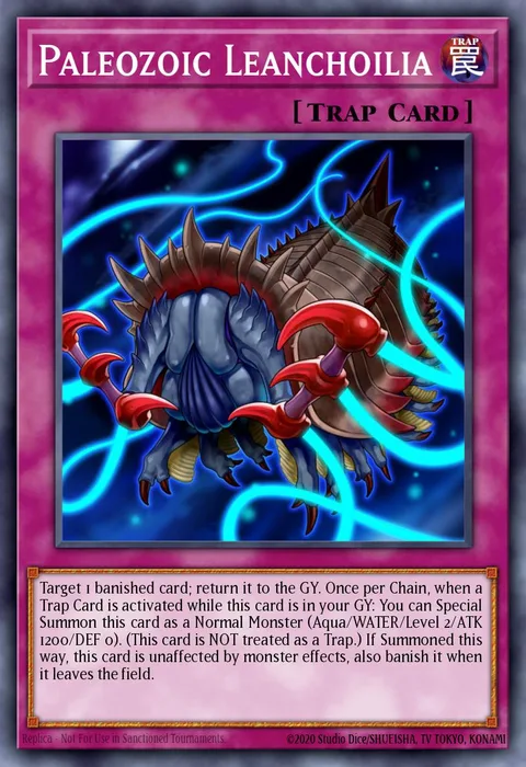 Paleozoic Leanchoilia trading card