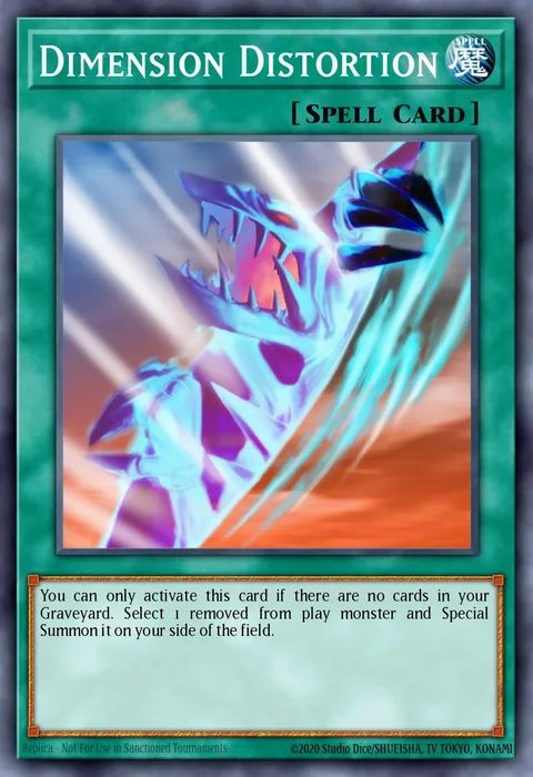Dimension Distortion trading card