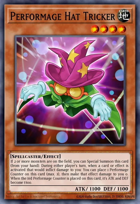 Performage Hat Tricker trading card