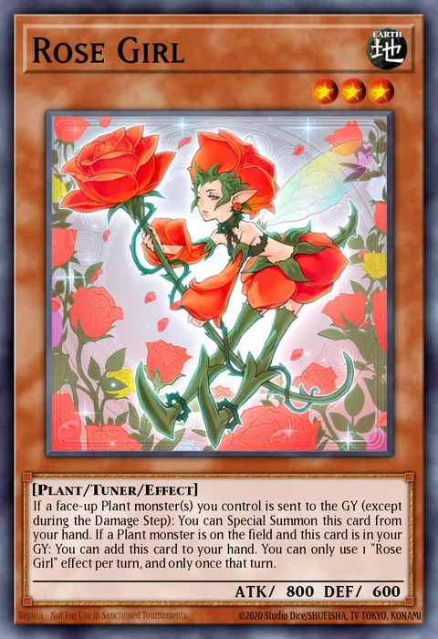 Rose Girl trading card