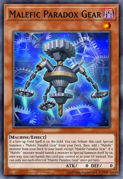 Malefic Paradox Gear trading card