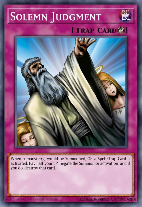 Solemn Judgment trading card