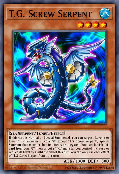 T.G. Screw Serpent trading card