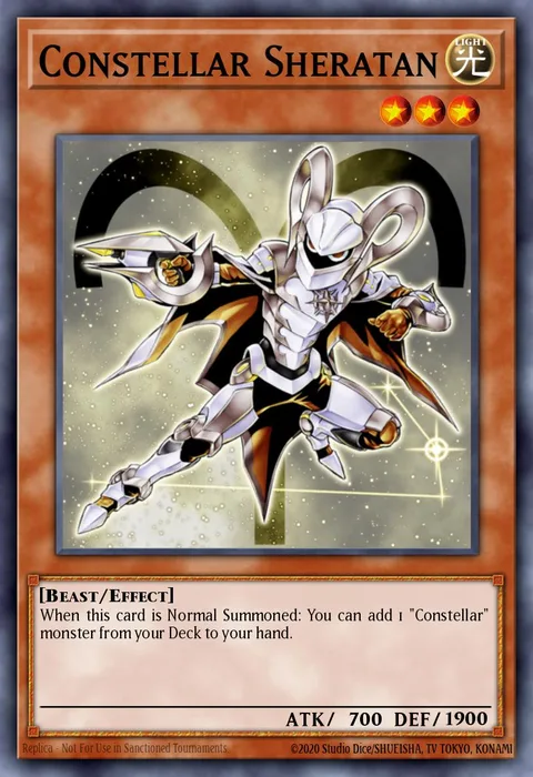 Constellar Sheratan trading card