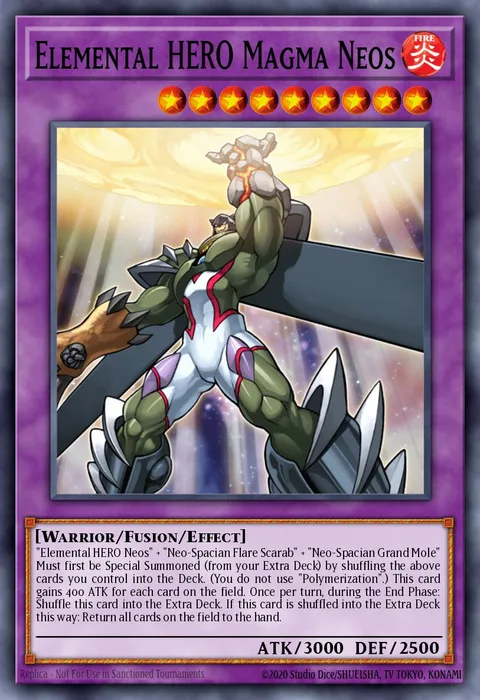 Elemental HERO Magma Neos trading card