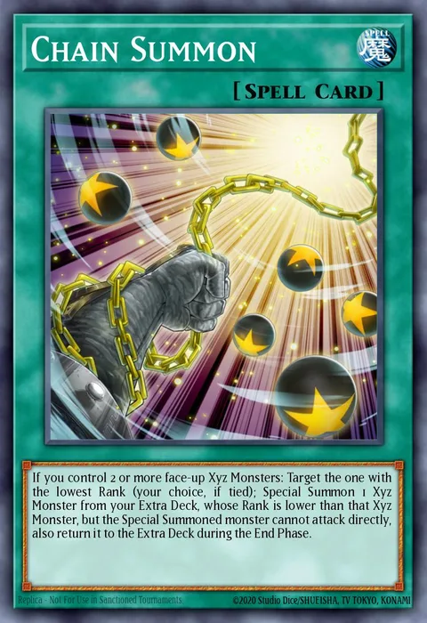 Chain Summon trading card
