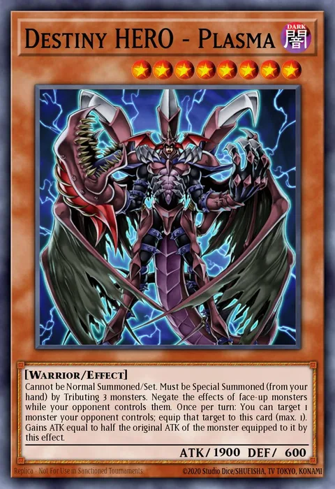Destiny HERO - Plasma trading card