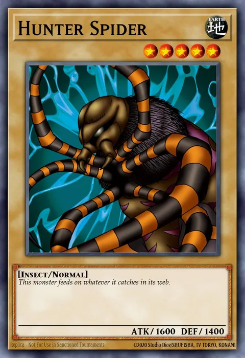 Hunter Spider trading card