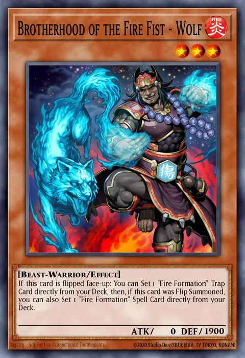 Brotherhood of the Fire Fist - Wolf trading card