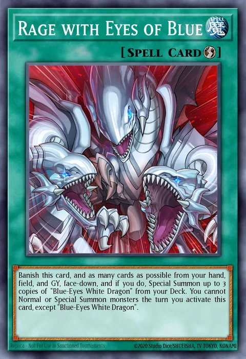 Rage with Eyes of Blue trading card
