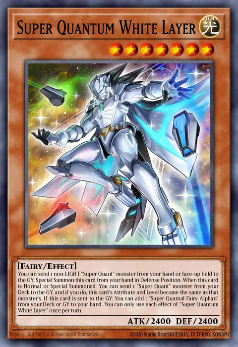 Super Quantum White Layer trading card