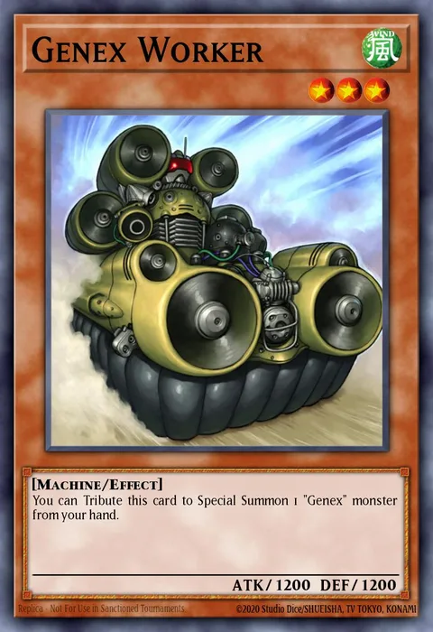 Genex Worker trading card