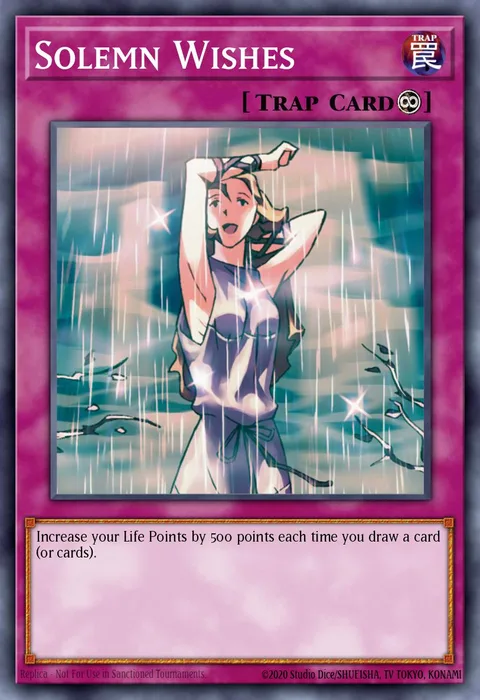 Solemn Wishes trading card