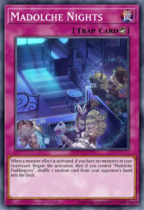 Madolche Nights trading card