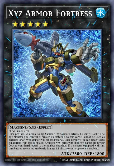 Xyz Armor Fortress trading card