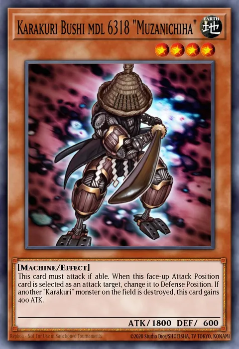 Karakuri Bushi mdl 6318 "Muzanichiha" trading card