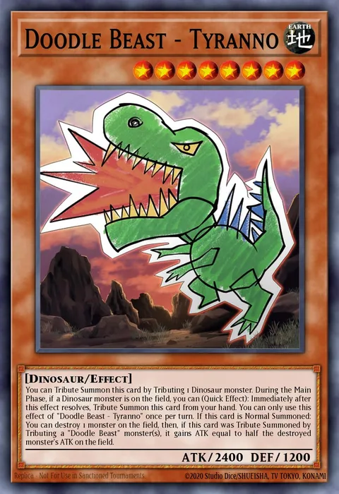 Doodle Beast - Tyranno trading card