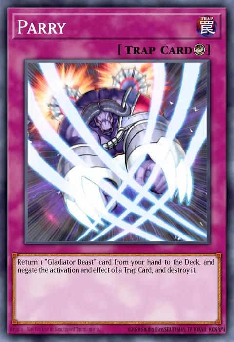 Parry trading card