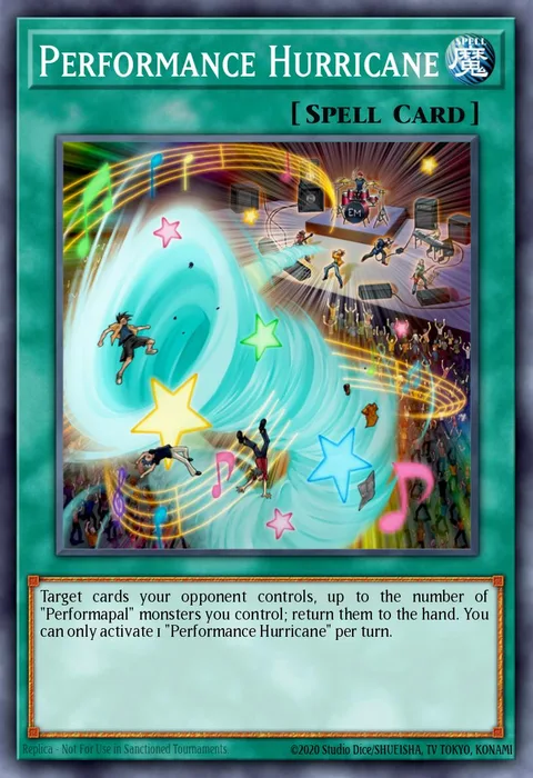 Performance Hurricane trading card
