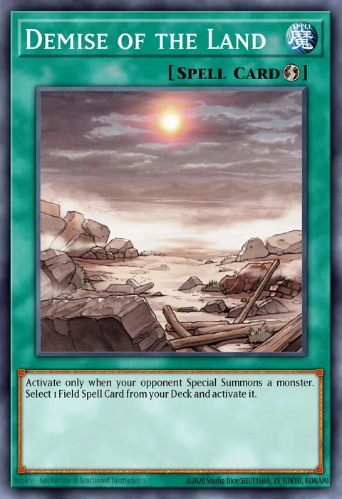 Demise of the Land trading card