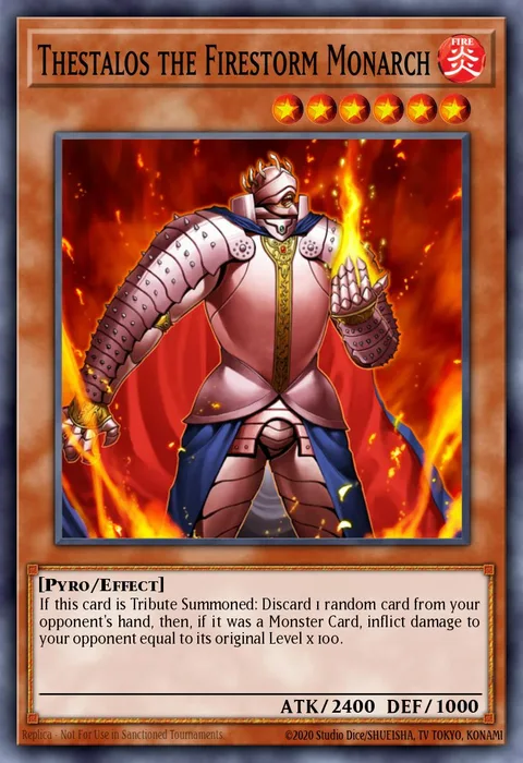 Thestalos the Firestorm Monarch trading card