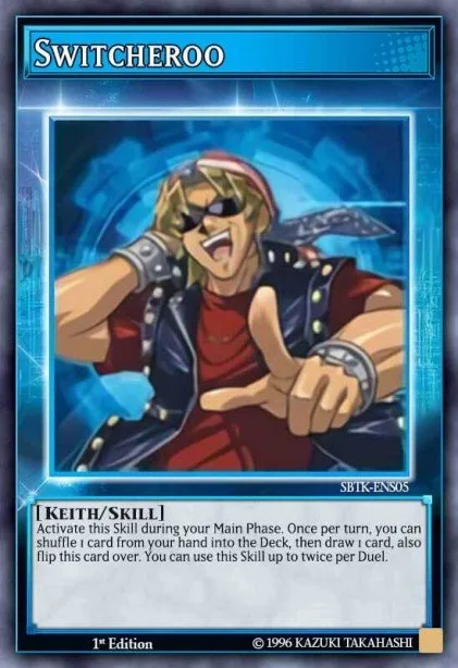 Switcheroo trading card