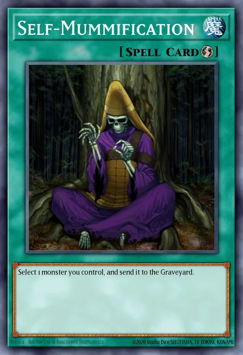 Self-Mummification trading card