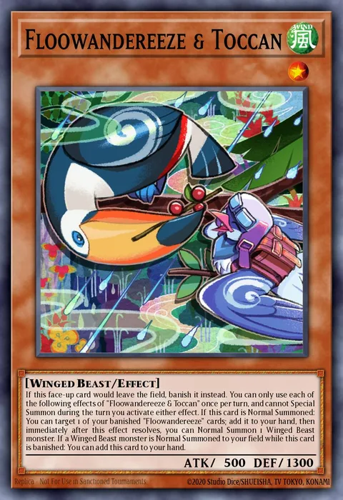 Floowandereeze & Toccan trading card