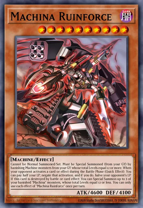 Machina Ruinforce trading card