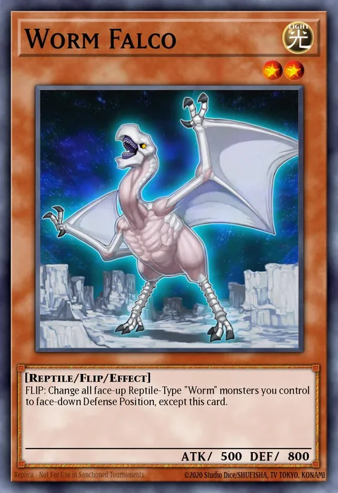 Worm Falco trading card