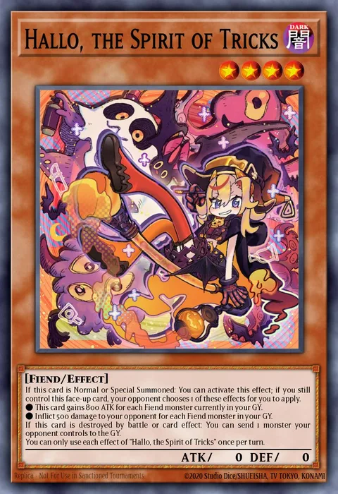 Hallo, the Spirit of Tricks trading card