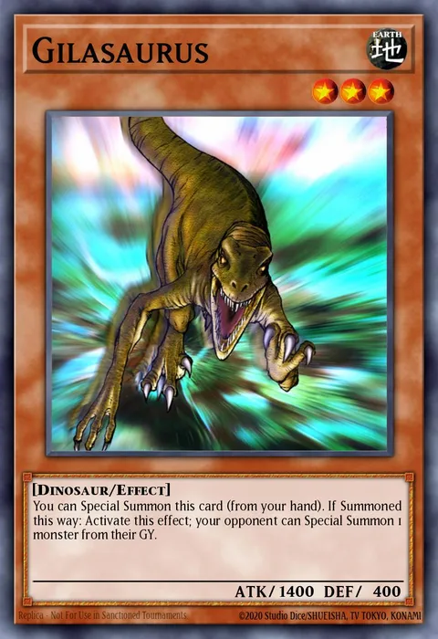 Gilasaurus trading card