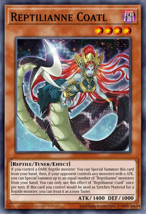 Reptilianne Coatl trading card