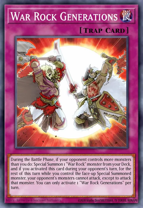 War Rock Generations trading card