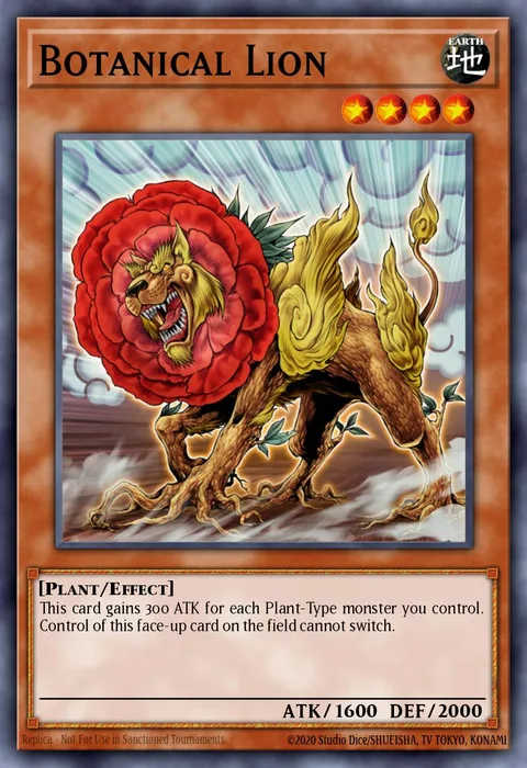 Botanical Lion trading card