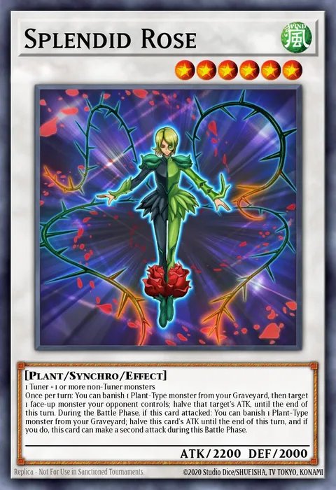 Splendid Rose trading card