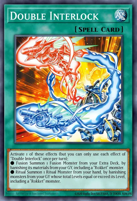 Double Interlock trading card