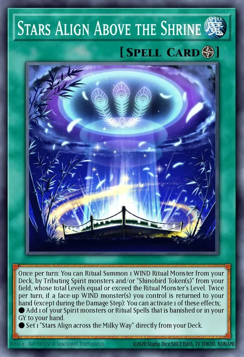 Stars Align Above the Shrine trading card
