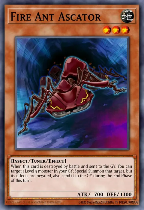 Fire Ant Ascator trading card