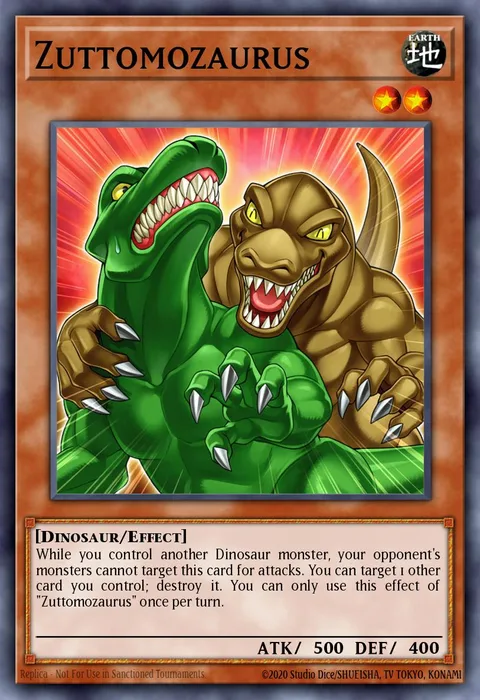 Zuttomozaurus trading card