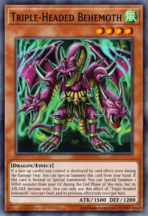 Triple-Headed Behemoth trading card