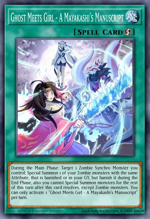 Ghost Meets Girl - A Mayakashi's Manuscript trading card