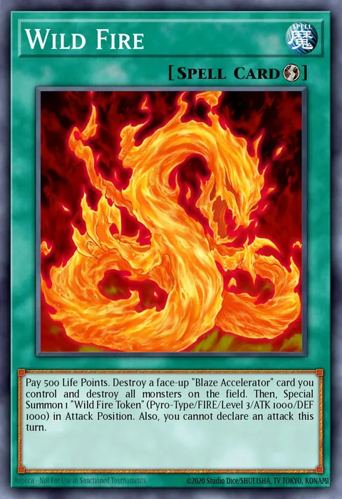Wild Fire trading card