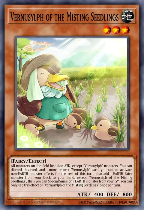 Vernusylph of the Misting Seedlings trading card