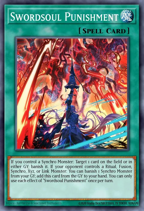 Swordsoul Punishment trading card