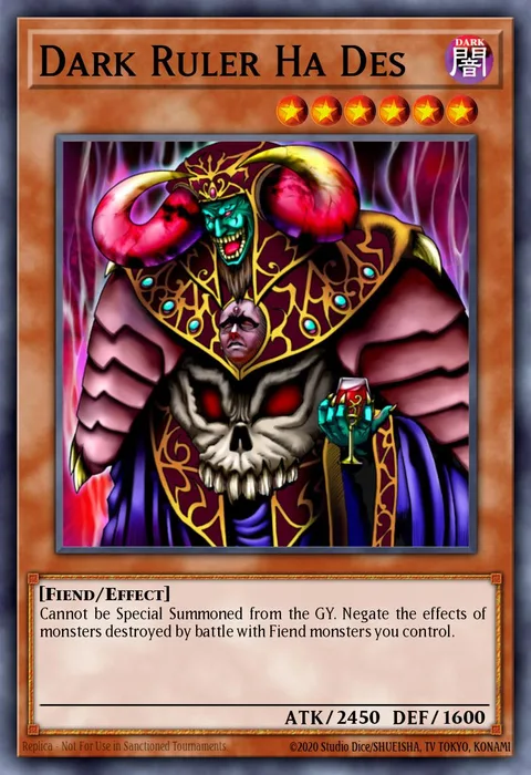 Dark Ruler Ha Des trading card