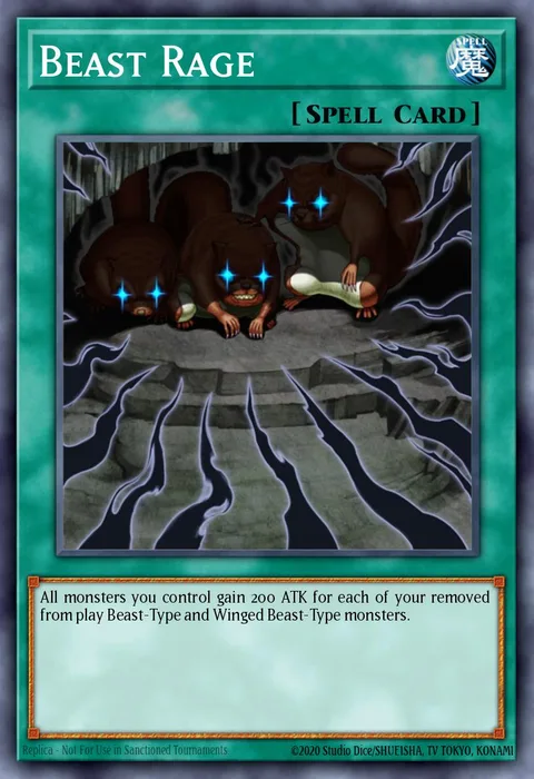 Beast Rage trading card