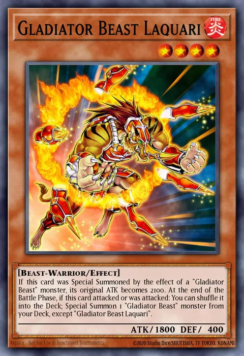 Gladiator Beast Laquari trading card